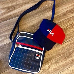 ‼️SOLD‼️FILA Hat & Shoulder Bag